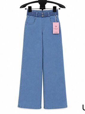 LIMORE Women’s Blue Wide Leg Jeans NWT | High Rise Double Button